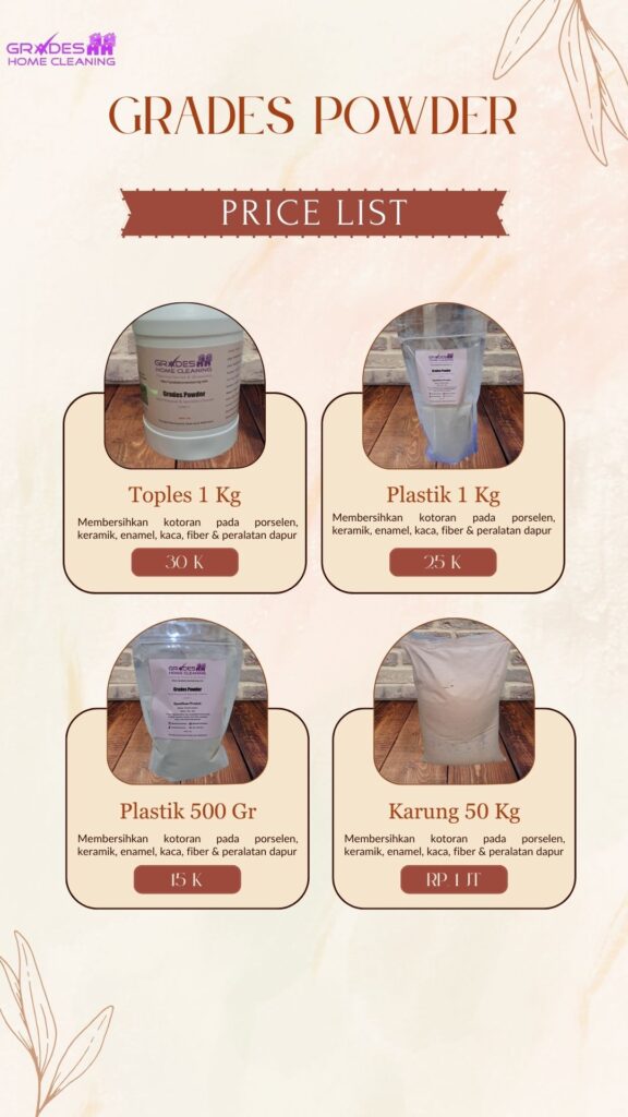 pricelist pembersih keramik kamar mandi grades powder