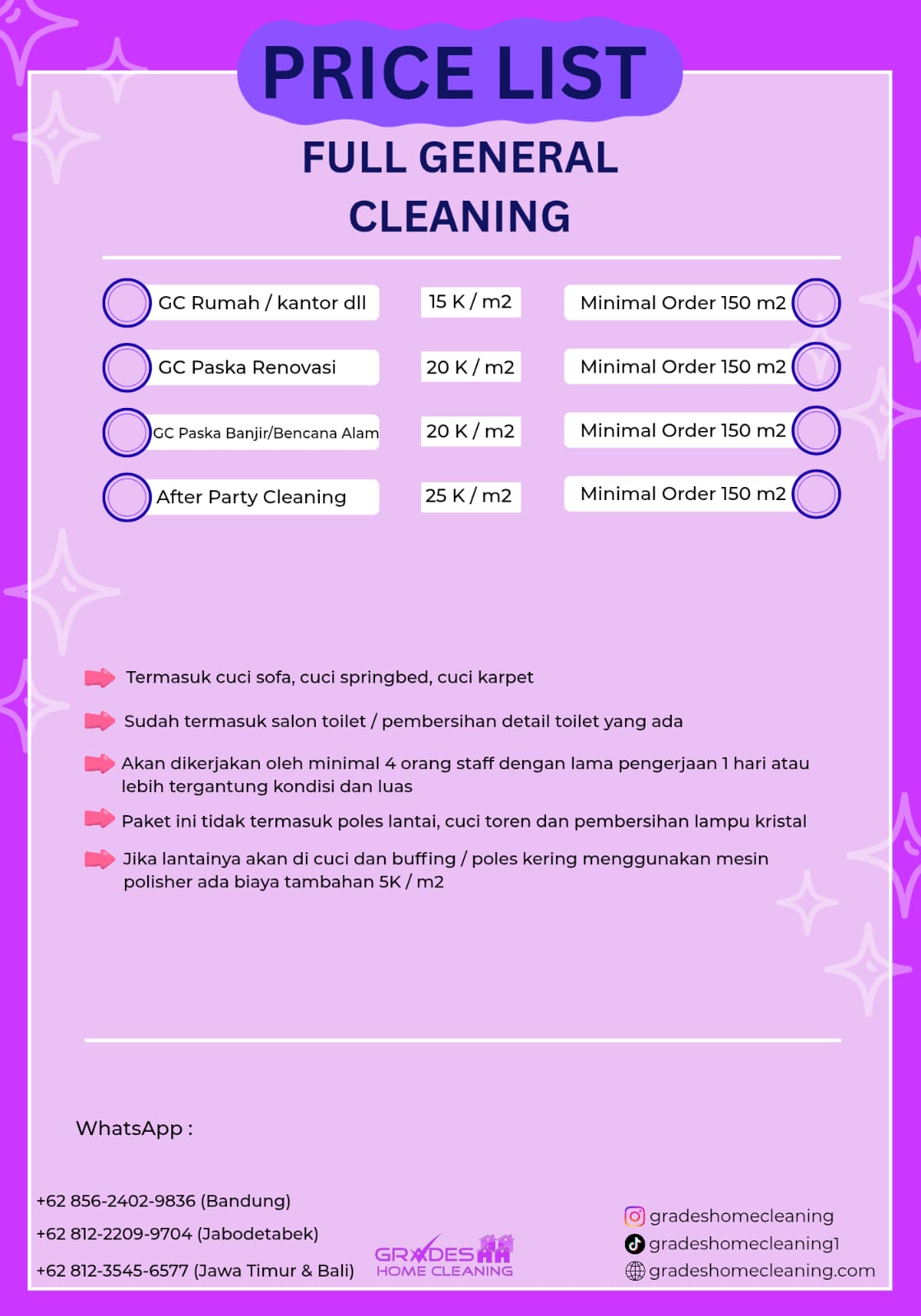 biaya jasa bersih rumah paket full general cleaning