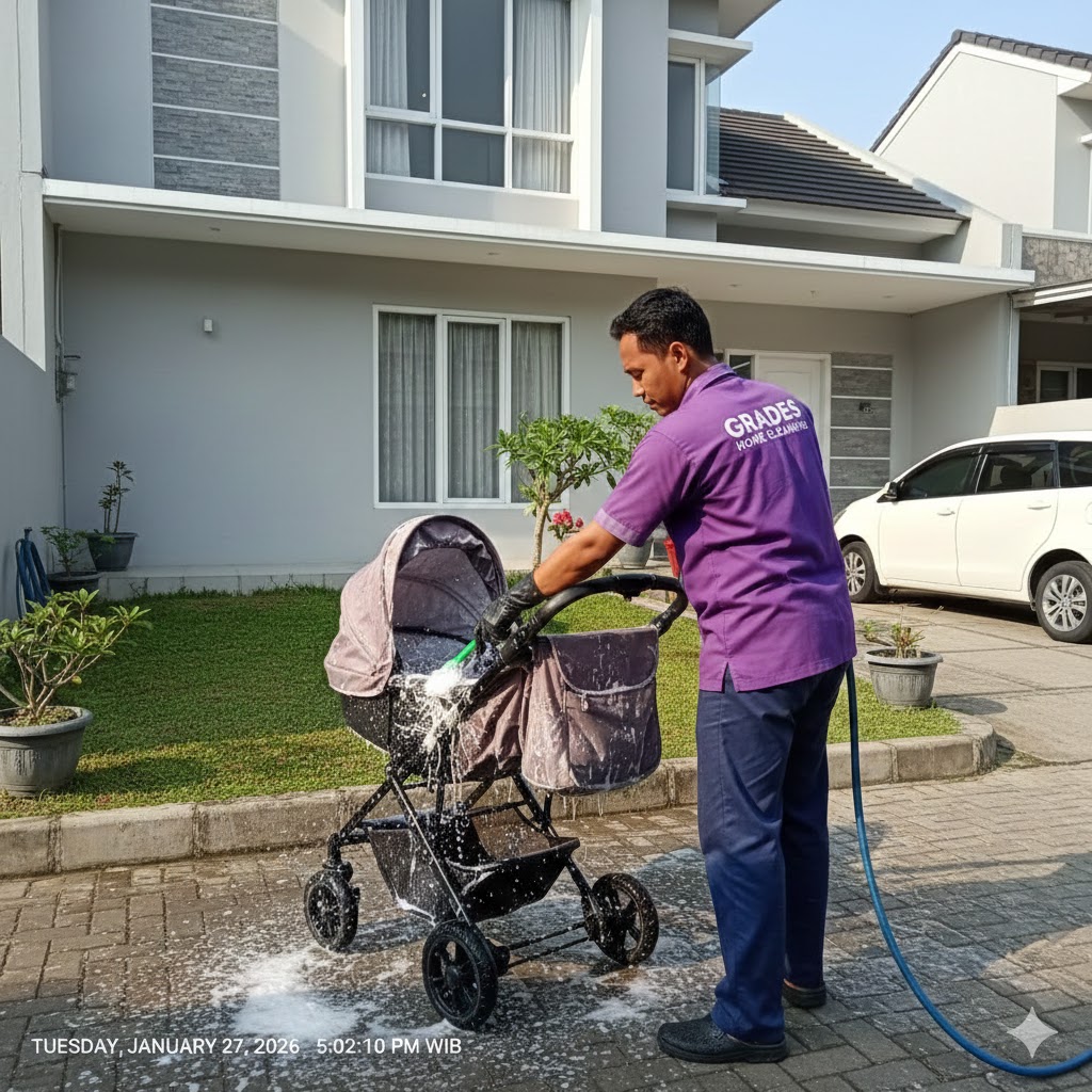cuci stroller depok
